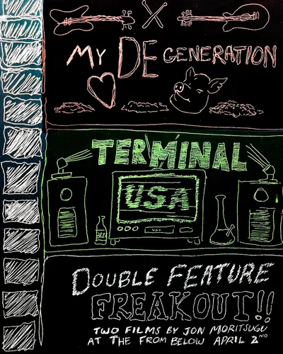 Poster for My Degeneration/Terminal USA: Moritsugu Double Feature Freakout